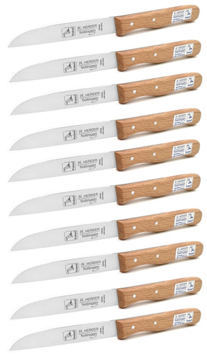 H.Herder Solingen Küchenmesser extra lang 20cm Carbonstahl nicht rostfrei Buche Carbon