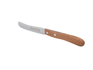 Buckelsmesser H. Herder – Frühstücksmesser Solingen extra scharf rostfrei 20,5 cm Brötchenmesser Buche