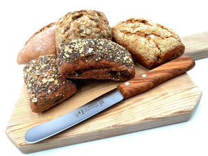 H. Herder Solingen Frühstücksmesser Buckelsmesser 22cm rostfrei Olive
