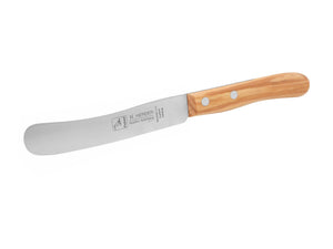 Buckelsmesser H. Herder – Frühstücksmesser Solingen extra scharf rostfrei 20,5 cm Brötchenmesser Olive