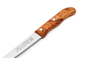 Haushaltsmesser H. Herder Solingen Küchenmesser 24,5cm  rostfrei Olive
