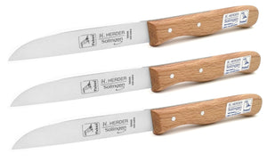 H.Herder Solingen Küchenmesser extra lang 20cm Carbonstahl nicht rostfrei Buche Carbon