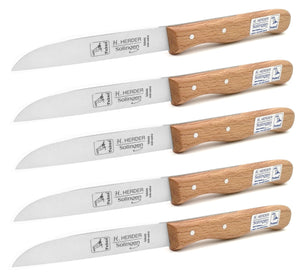 H.Herder Solingen Küchenmesser extra lang 20cm Carbonstahl nicht rostfrei Buche Carbon
