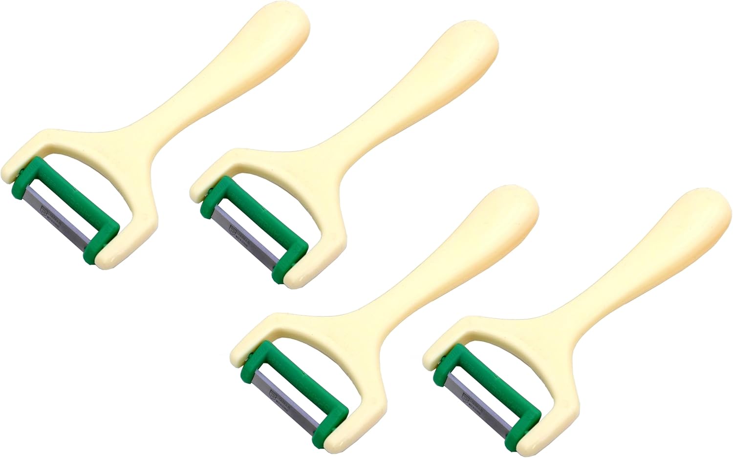 4 Solinger Profi Spargelschäler Sparschäler Solingen Obstschäler Spargelmesser extra scharf Pendelschäler Gemüseschäler Rechtshänder Linkshänder Querschäler