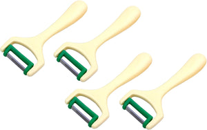 4 Solinger Profi Spargelschäler Sparschäler Solingen Obstschäler Spargelmesser extra scharf Pendelschäler Gemüseschäler Rechtshänder Linkshänder Querschäler