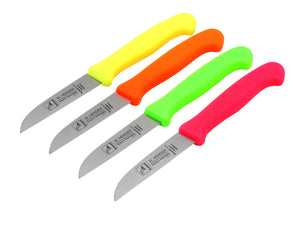 4 Solingen Küchenmesser Herder Gemüsemesser Obstmesser NEON pink gelb grün orange