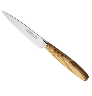Schinkenmesser geschmiedet H. Herder Solingen 29,5cm Olive Fleischmesser extra scharfer Handabzug rostfrei