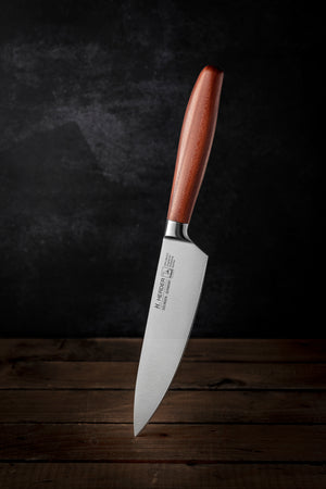 Kochmesser geschmiedet H. Herder Solingen 35cm Pflaume extra scharfer Handabzug rostfrei