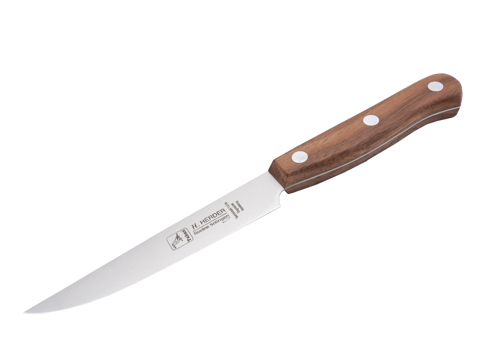 Jausenmesser Brotzeitmesser H. Herder Solingen 22cm Nußbaum Frühstücksmesser Universalmesser