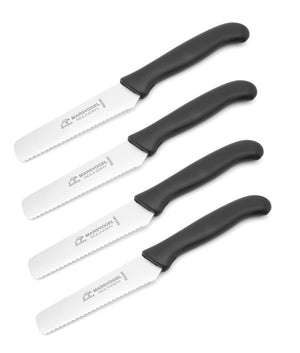Brötchenmesser Marsvogel Solingen Frühstücksmesser Brotzeitmesser Universalmesser Kunststoff schwarz