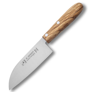 Santoku Kochmesser H. Herder Solingen 24,5cm Olive rostfrei Santokumesser