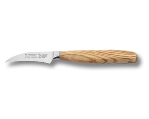 Schälmesser geschmiedet H. Herder Solingen 19cm Olive extra scharfer Handabzug rostfrei