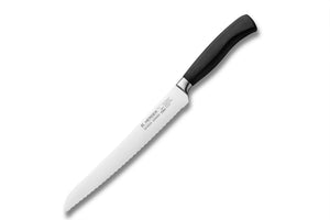 Brotmesser geschmiedet H. Herder Solingen 35cm extra scharfer Handabzug Wellenschliff