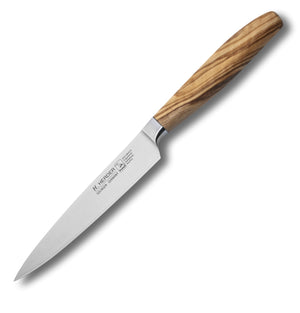 Schinkenmesser geschmiedet H. Herder Solingen 29,5cm Olive Fleischmesser extra scharfer Handabzug rostfrei