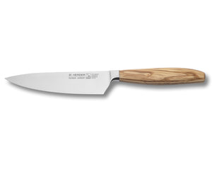 Kochmesser geschmiedet H. Herder Solingen 29,5cm Olive extra scharfer Handabzug rostfrei