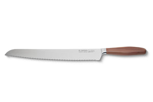 Brotmesser Premium-Klasse geschmiedet extra lang 46,5cm H. Herder Solingen Pflaume Handabzug Wellenschliff