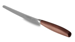 Brotmesser geschmiedet H. Herder Solingen 35cm Pflaume extra scharfer Handabzug Wellenschliff