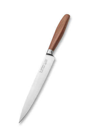 Schinkenmesser geschmiedet H. Herder Solingen 34,5cm Pflaume Fleischmesser extra scharfer Handabzug rostfrei