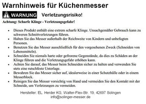 H.Herder Solingen 3 Küchenmesser / Schälmesser / Mittelspitz  Spezialstahl rostfrei Olive