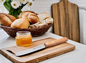 Frühstücksmesser Buckelsmesser 22cm rostfrei Buche Herder Solingen