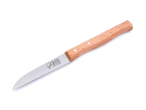 Original Solinger Zöppken von H. Herder Solingen 2er-Set Gußstahl nicht rostfrei, Gemüsemesser + Schälmesser, Griff Buche, scharf