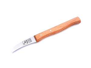Original Solinger Zöppken von H. Herder Solingen 2er-Set Gußstahl nicht rostfrei, Gemüsemesser + Schälmesser, Griff Buche, scharf