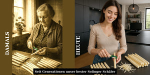 3 Solinger Sparschäler für Rechts- und Linkshänder Kunststoff extra scharf Spargelmesser