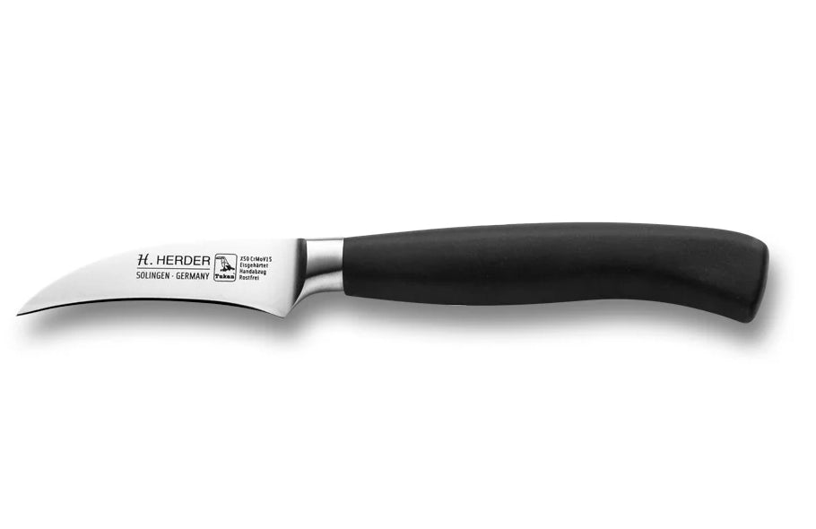 Schälmesser geschmiedet H. Herder Solingen 18cm extra scharfer Handabzug rostfrei