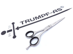Trumpf-As Profi Haarschere – Friseurschere aus Edelstahl für präzises Schneiden 6"