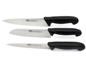 3 Solingen Profi Kochmesser Santoku extra scharfer Solinger Handabzug Set Herder