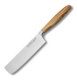 Nakiri Kochmesser geschmiedet H. Herder Solingen 30,5cm Olive extra scharfer Handabzug rostfrei