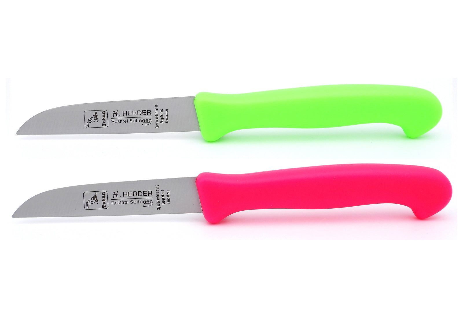 2 Solingen Küchenmesser Herder Gemüsemesser Obstmesser NEON pink grün