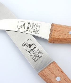 Original Solinger Zöppken von H. Herder Solingen 2er-Set, rostfrei, Gemüsemesser + Schälmesser, Griff Buche, scharf
