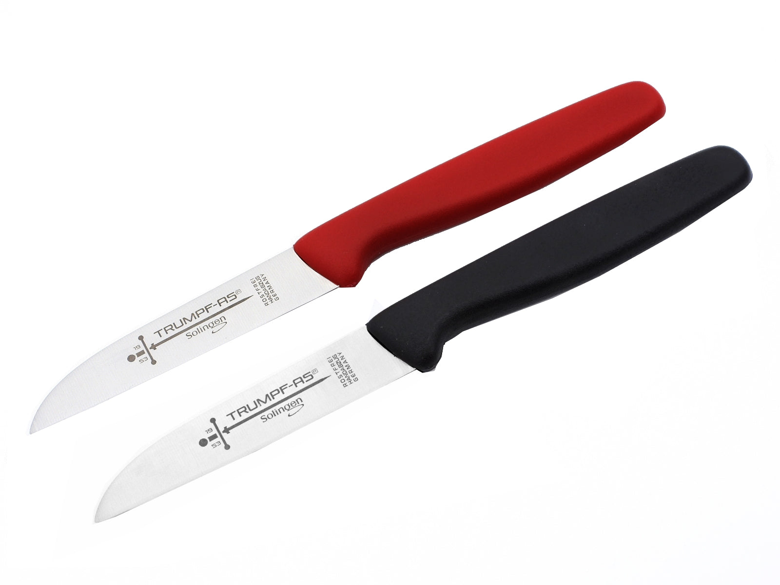 2 Solinger Küchenmesser Zöppken Solingen Trumpf-As  rostfrei Kunststoff Gemüsemesser scharf