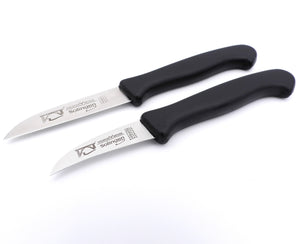 Solinger Zöppken Küchenmesser Set Gemüsemesser und Schälmesser, Solingen, Schwarz rostfrei