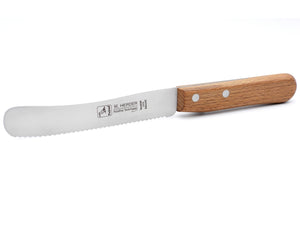 4 H. Herder Solingen Frühstücksmesser Buckelsmesser 22cm Wellenschliff rostfrei Buche