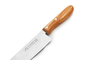 H. Herder Solingen 3er-Set Küchenmesser Santoku Kochmesser Brotmesser OLIVE