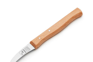 H.Herder Solingen Schälmesser "Zeitlos" 16cm Carbon Gußstahl nicht rostfrei Buche