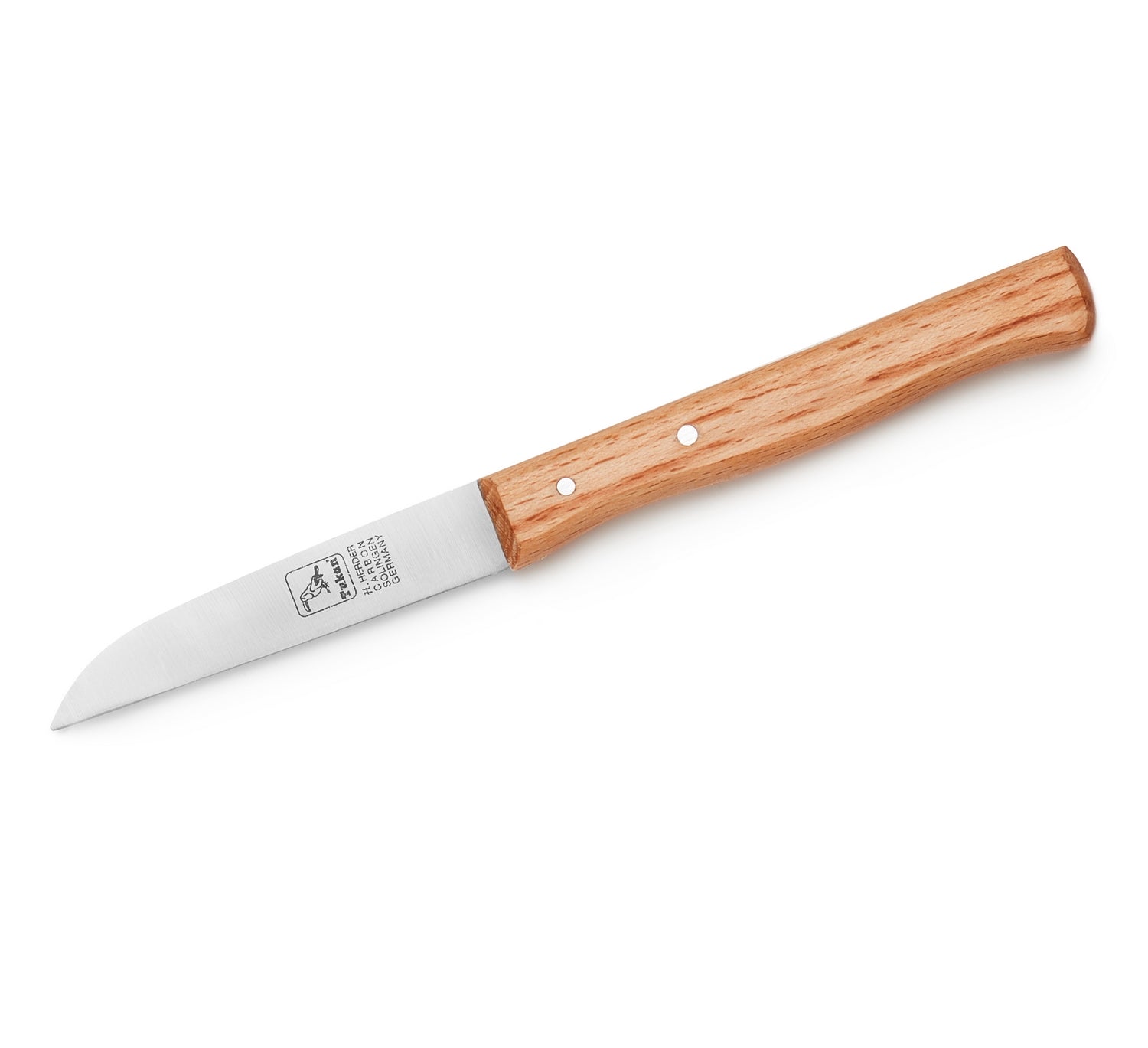 H.Herder Solingen Küchenmesser "Zeitlos" 19cm  Carbonstahl nicht rostfrei Buche