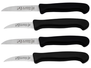 4 Solinger Küchenmesser + Schälmesser 17,5 / 15,5cm rostfrei Kunststoff