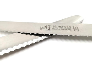2 Solinger Brötchenmesser Frühstücksmesser Küchenmesser Solingen Tischmesser olive