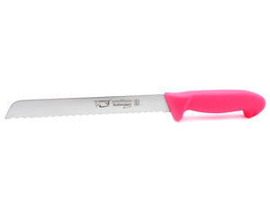 Brotmesser + Kochmesser Santoku Solingen Solinger Schliff Sonderfarbe Neon Pink rostfrei Set