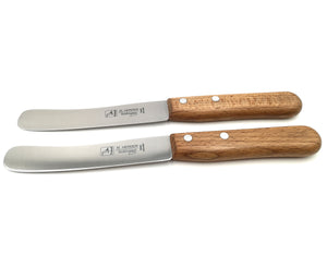 2 Buckelsmesser H. Herder Solingen Carbon Frühstücksmesser 21,5cm nicht rostfrei Buche