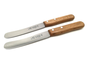 4 Buckelsmesser H. Herder Solingen Carbon Frühstücksmesser 21,5cm nicht rostfrei Buche