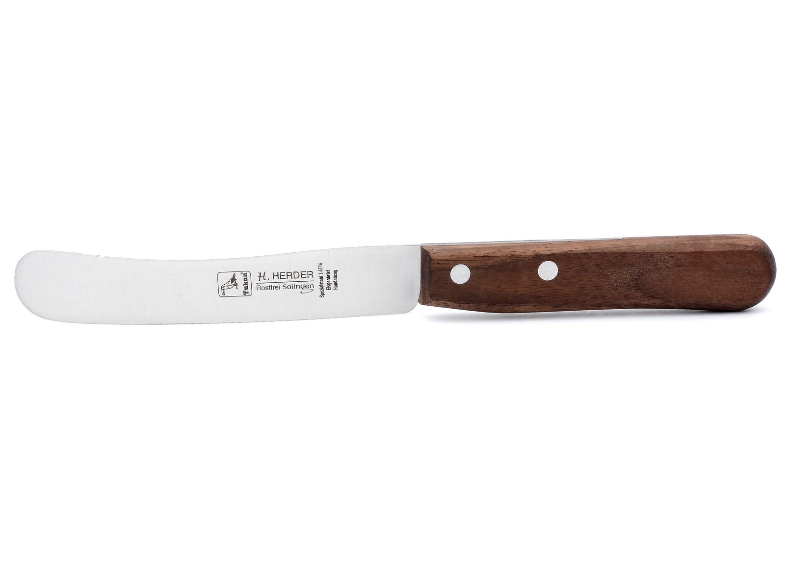 Brötchenmesser Buckelsmesser Herder Solingen Frühstücksmesser Nußbaum 22cm