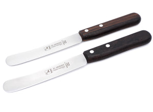 Brötchenmesser Buckelsmesser Herder Solingen Frühstücksmesser Räucher Eiche Smoked Oak 22cm