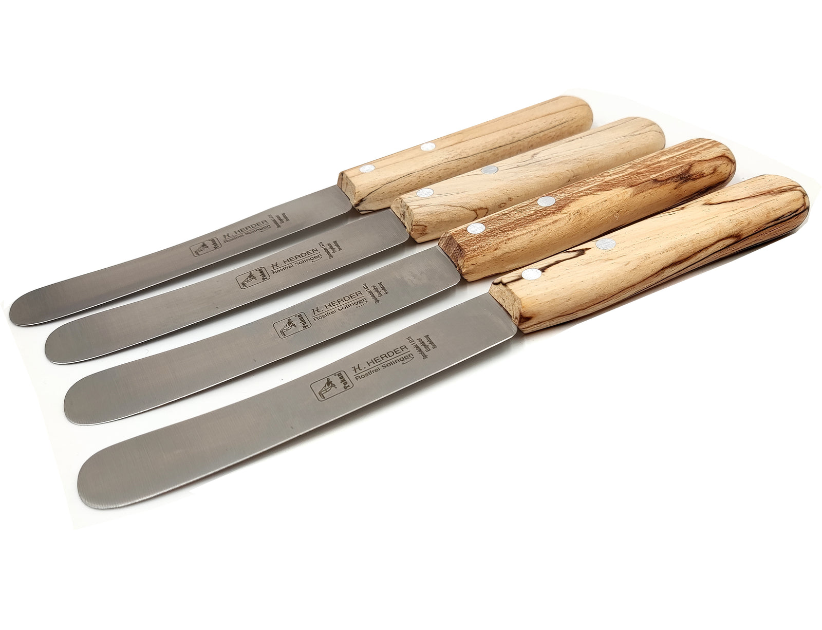 4 Solinger Buckelsmesser Eisbuche Brötchenmesser Herder Solingen Frühstücksmesser