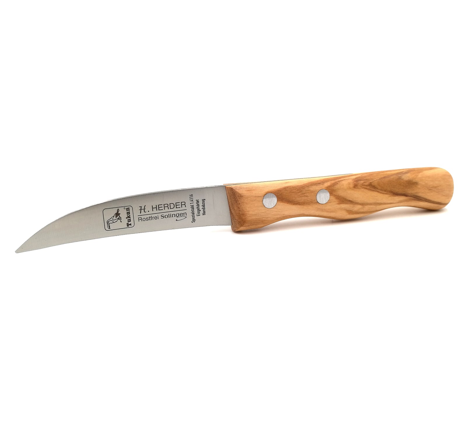 Solingen Küchenmesser Schälmesser 17,5 cm Herder olive Solinger gr Vogelschnabel