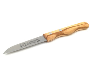 H.Herder Solingen 2 Küchenmesser / Schälmesser 17,5/15,8cm  Spezialstahl rostfrei Olive