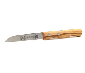 H.Herder Solingen 3 Küchenmesser / Schälmesser / Mittelspitz  Spezialstahl rostfrei Olive